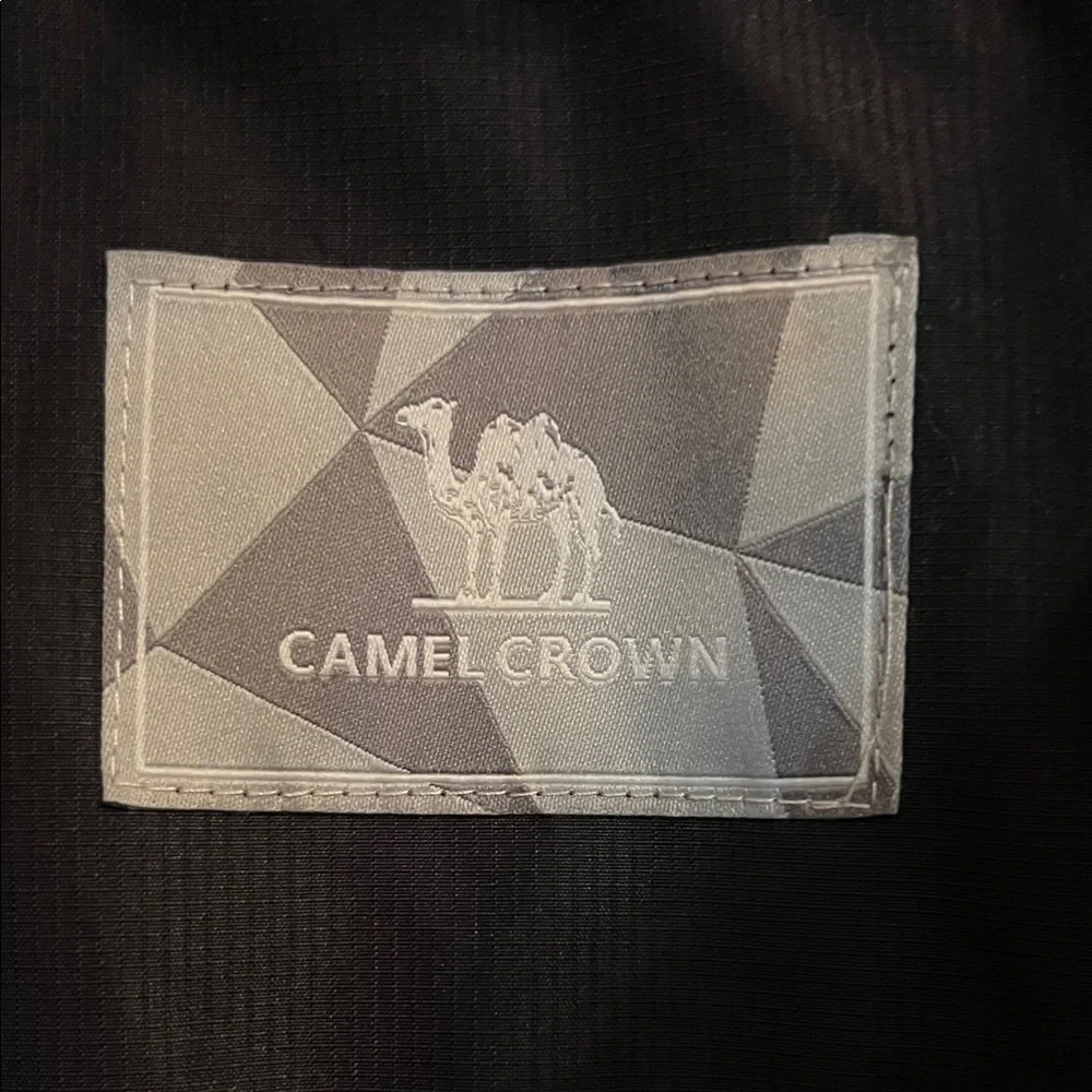 Camel Crown Men's Large Black Waterproof Hooded Ski Jacket